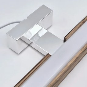 Brilagi-Illuminazione a LED per specchi da bagno WOODY MIRROR LED/15W/230V IP44 quercia/cromo