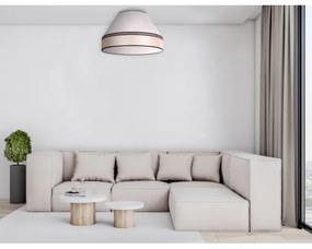 Duolla - Plafoniera AVIGNON 3xE27/15W/230V diametro 60 cm beige