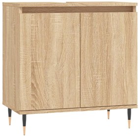 Mobile da bagno rovere sonoma 58x33x60 cm in legno multistrato