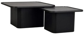 Tavolino in rovere nero 80 x 80 cm Sullivan - Rowico