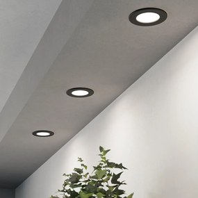 Eglo 901385 - Set 3x faretto da incasso FUEVA LED/3,7W/230V Ø 8,8 cm nero