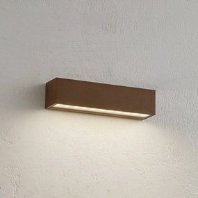 Lucande Applique da esterni LED Lengo, 25 cm, bronzo, 1 luce.