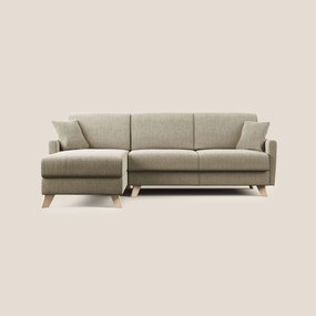Edgar divano letto angolare in tessuto felis impermeabile T03 beige