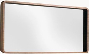 Specchio da parete con cornice in legno di quercia Basil