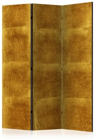 Paravento Gabbia Dorata - texture di piastrelle dorate quadrate