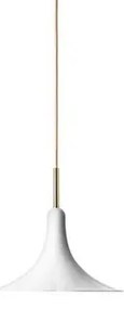 Petalii 1 Lampada a Sospensione Small White/Polished Brass - Nuura