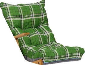 Cuscino imbottito per poltrona relax sdraio o dondolo - Verde Luk