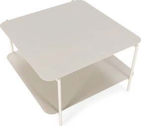 Tavolino da salotto color crema in metallo 70x73 cm Beatrix – MOME