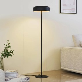 Lampada da terra Edion Lindby, Nero, Soggiorno / Sala da pranzo, Metallo, Moderno, Lampada da terra