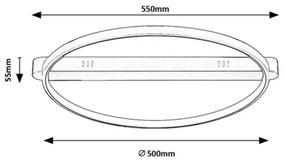 Rabalux 71344 - Plafoniera LED BELIZA 45W/230V 3000K 50x55 cm nera