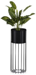 Vaso da fiori in metallo LOFT 55x20 cm nero