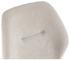 Sedie da pranzo in set color crema in imbottito 4 pz Ansu – Marckeric