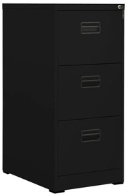 Schedario Nero 46x62x102,5 Cm İn Acciaio /