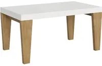 Tavolo allungabile 90x160/264 cm Spimbo Mix piano Bianco Frassino - - Bianco Frassino/Quercia Natura