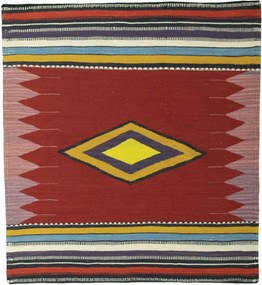 Kilim Tappeto persiano 100x110 (Iran) Tessuto A Mano