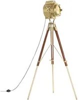 Lampada a Treppiede a Pavimento Legno Massello di Mango 193 cm cod mxl 72605