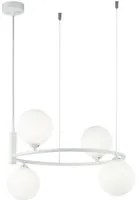 Lampada pendente Modern in Metallo Ring Bianco