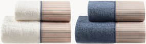 Set di 4 asciugamani in spugna di cotone Garis