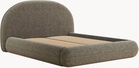 Letto imbottito in ciniglia fatto a mano con contenitore Koji
