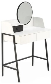 Tavolino da toilette AGNES 120x80 cm bianco/nero