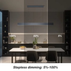 Brilagi - Lampadario a sospensione con filo LED dimmerabile SLIMLINE LED/40W/230V 3000-6000K antracite + +TC