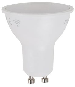 Set di 5 lampadine LED Smart GU10 50mm dimmerabili opale 7W 630 lm 4000K