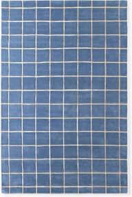 Tappeto in lana a pelo alto e basso tuftato a mano Kallie