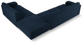Divano angolare blu scuro in tessuto bouclé (angolo destro) Molino - Micadoni Home