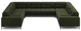 Divano a U angolare verde Bali - Cosmopolitan Design