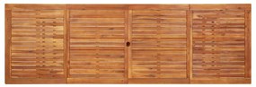 Tavolo da pranzo per esterni 280x90x75cm legno massello acacia