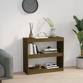 Libreria/Divisorio Miele 80x30x71,5 cm Legno Massello di Pino