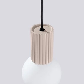 Sollux SL.1744 - Lampadario a sospensione con filo HALO 1xG9/8W/230V diametro 12 cm beige