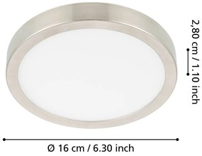 Plafoniera LED grigia FUEVA 5 – EGLO