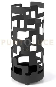 Portaombrelli flofilo nero in ferro  20x50h cm