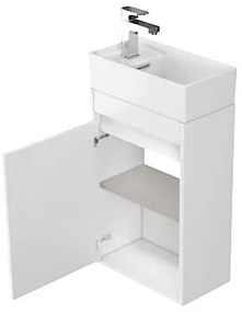 Cersanit S924-001 - Mobile sottolavabo per bagno CREA 39,2x21,5 cm bianco