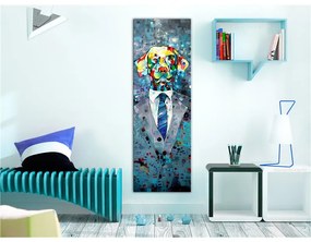 Quadro Dog in a Suit  Colore colorful, Dimensioni e Misure 40x120