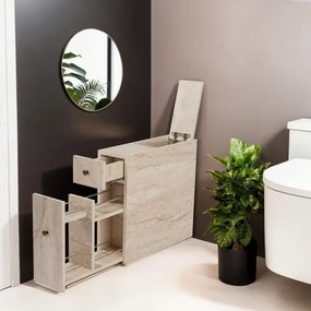 Mobile per bagno MELODY, finitura effetto marmo beige