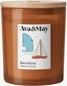 Candela profumata Barcelona (lampone, gelsomino bianco e zucchero filato)