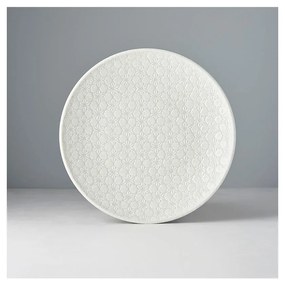 Piatto in ceramica bianca Star, ø 25 cm White Star - MIJ