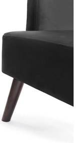 Poltrona in velluto grigio scuro Noemye - Bonami Essentials