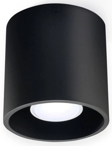 Plafoniera da Soffitto in Alluminio ORBIS 1 GU10 Nera da Interno