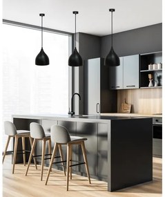 Lampadario a sospensione con filo YSTAD 1xE27/40W/230V nero