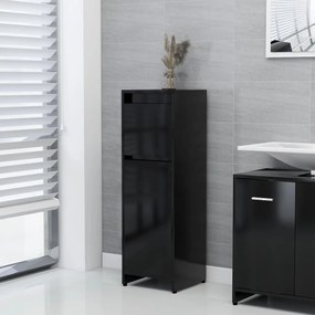Mobile Da Bagno Nero 30x30x95 Cm İn Legno Multistrato /