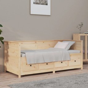 Dormeuse Senza Materasso 75x190 Cm İn Legno Massello Di Pino /
