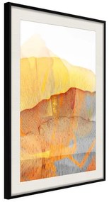 Poster  Martian Landscape  Cornice Quadri Cornice nera con pass-partout, Larghezza x Altezza Home decor 20x30