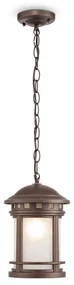 Lampade A Soffitto Vintage Da Esterno Alluminio Marrone 1 Luce E27 60W Ip44