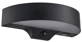 Monay Round Solar All'aperto Applique da Parete IP44 Nero - Nordlux