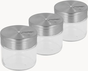 Set di 3 contenitori spezie in vetro Mex