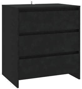 Credenza nera 70x41x75 cm in truciolato