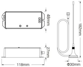 Gateway LoRa 433MHz per controllo da APP Google Home e Alexa DMX512